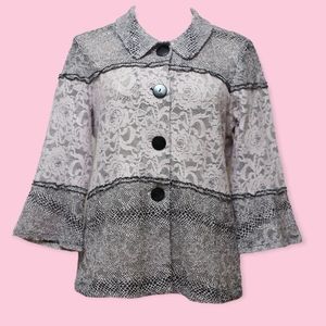 Andria Lieu Collection Lace Blazer Size Large